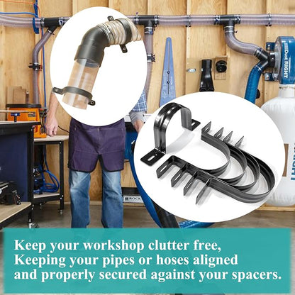 Dust Collection Hose and Pipe Holder Adjustable Hangers Bracket, Don’t Broken - Image 6