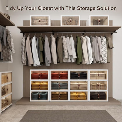 JOYMOOP Foldable Storage Cabinet Top Cover, Fits XL Storage Boxes, Dustproof - Image 3
