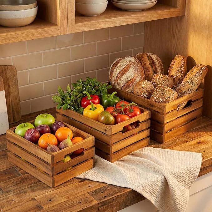 VICTORY RELAX Nesting Wood Storage Crates - Image 2