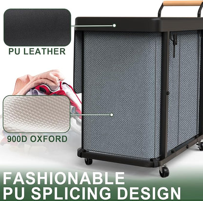 230L Extra Large Fashion Laundry Sorter 3 Section - Image 4