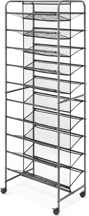 Whitmor 10 Tier Double-Sided Shoe Cart - Image 4