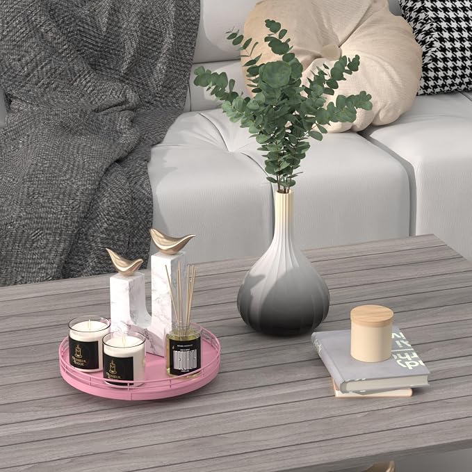 9" Oak Wood Decorative Tray for Home Decor, Tray for Coffee Table Decor Perfume - Image 4