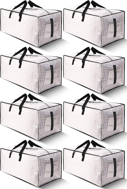 8 Pack Large Strong Moving Bags by HOMESURE