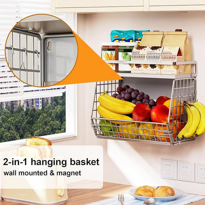 Magnetic Shelf for Fridge, Onion and Potato Spice Snacks Fruit and Vegetable - Image 5