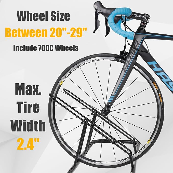 CyclingDeal Bicycle Floor Parking Rack Stand - Image 3