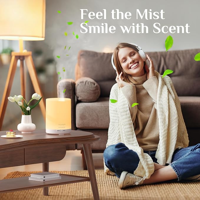 ASAKUKI Essential Oil Diffuser, 5-in-1 Quiet Humidifier, Home Fragrance Aroma - Image 7