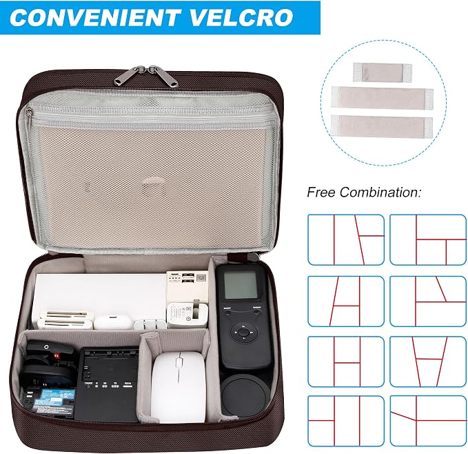 CILLA Electronic Organizer Travel Case, Travel Cord Organizer Case Portable - Image 5