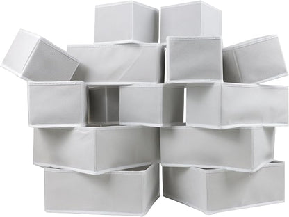 Fordonral 16 Pack Drawer Organizer Clothes, Foldable Fabric Dresser Organizer - Image 5
