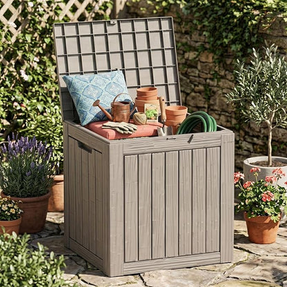 35 Gallon Deck Box Outdoor Waterproof, Resin Storage Box Outdoor Lockable - Image 8