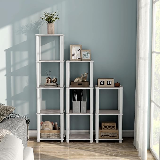Homes: Inside + Out Apexa Modern 3-Tier Narrow Shelving Units, Collectibles - Image 2
