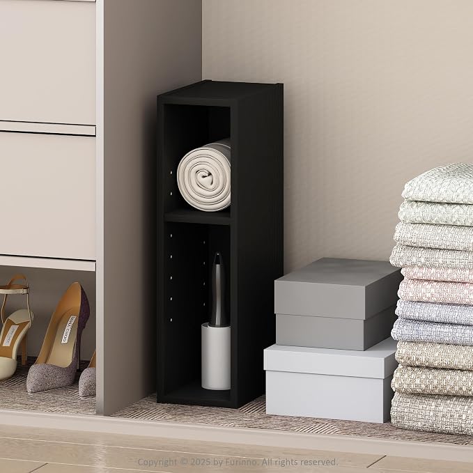 Furinno Reed 2-Tier Closet Organizers and Storage, Closet Organizer, Open Shelf by Furinno-FitsYourSpaceFitsYourBudget