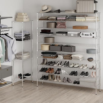 14" Deep x 72" Wide x 86" Height Wire Shelving Kit | 10-Tier | NSF Commercial - Image 5