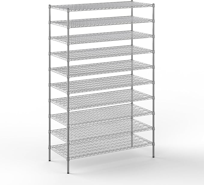 24" Deep x 54" Wide x 86" Height Wire Shelving Kit | 10-Tier | NSF Commercial by Regal+Altair