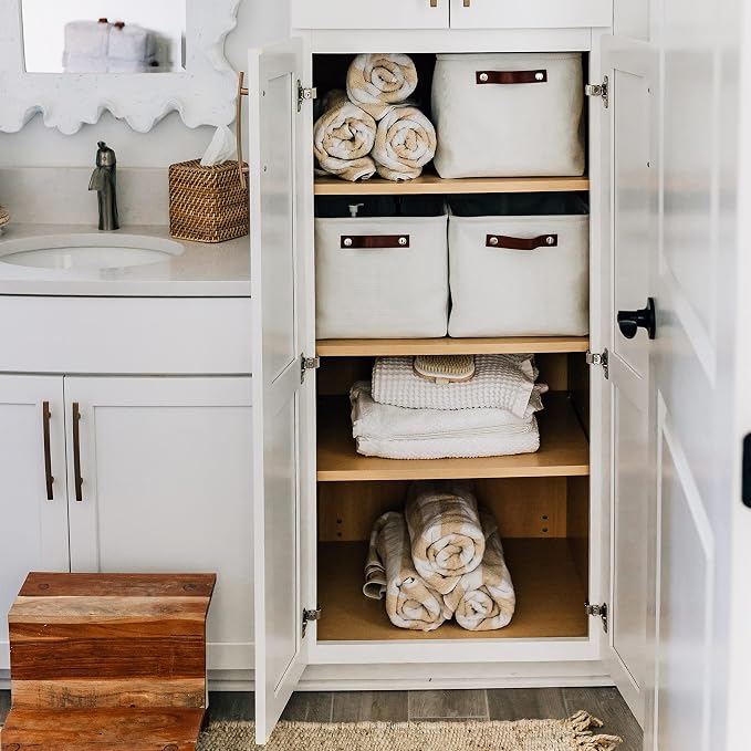 OrganiHaus Large Fabric Storage Baskets - Image 6