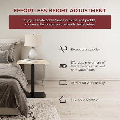 Ergohome™ ELEVANCE Table™ Effortless Height Adjustable Side Table - Image 6