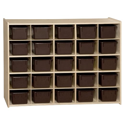 Contender Birch 25 Cubby Tray Cabinet - Image 4