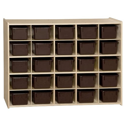 Contender Birch 25 Cubby Tray Cabinet - Image 4