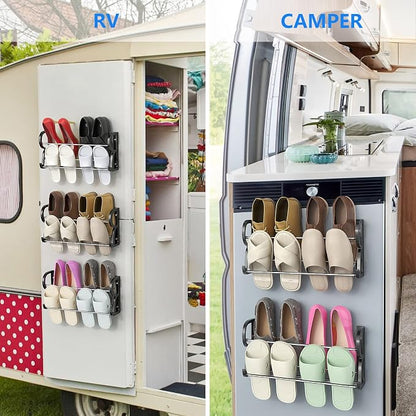 Wall Shoe Rack for RV Shoe Storage, 3 Pack Wall Mounted Shoe Rack - Image 4