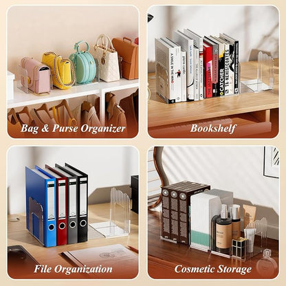 Clear Purse Organizer for Closet, Adjustable Purse Storage Handbag Storage - Image 8