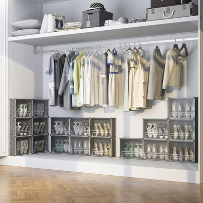 MAGINELS 4-Tier Slim Shoe Rack Organizer and Tall Storage - Image 7