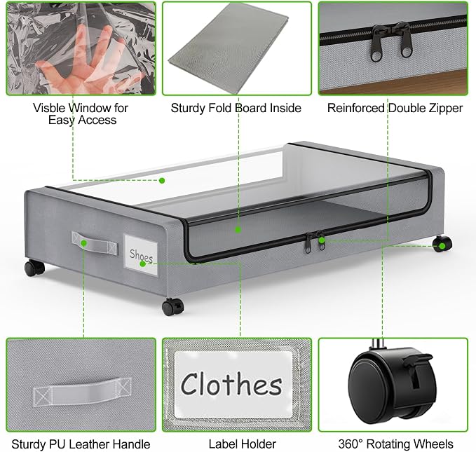 Molutsody Under Bed Storage - Image 4