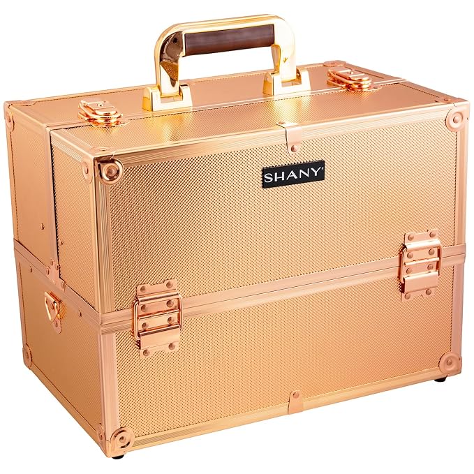 SHANY Essential Pro Makeup Train Case Cosmetic Box Portable Makeup Case by SHANYCosmetics