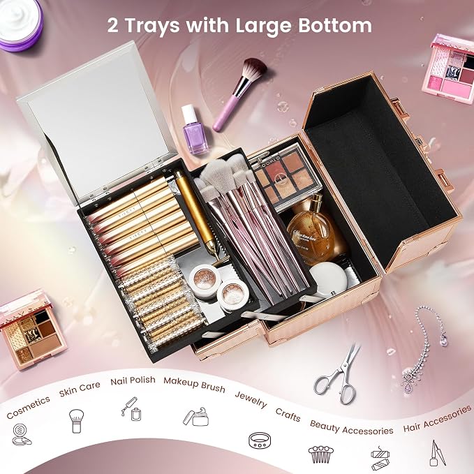 Joligrace Beauty Makeup Train Case - Image 3