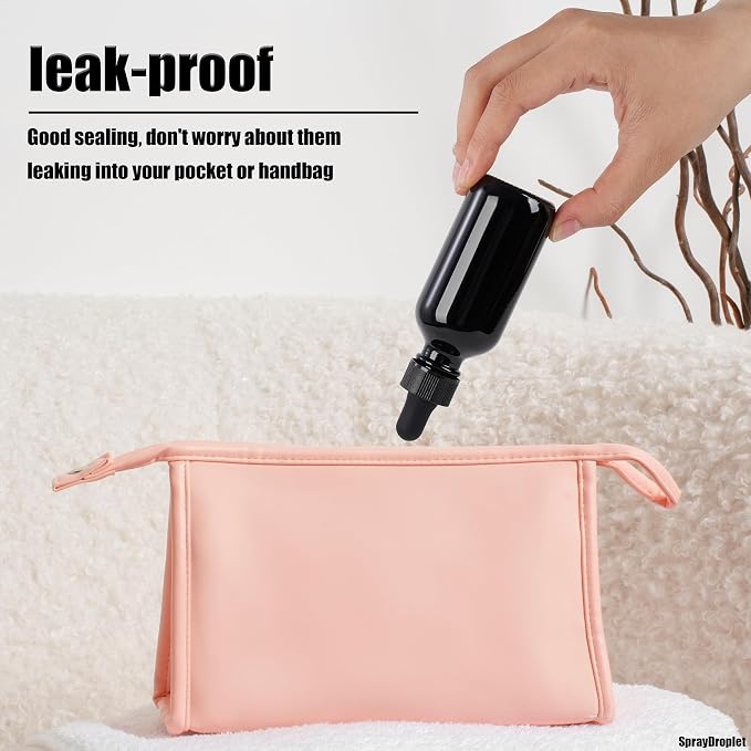 12 Pcs, 2oz Glass Dropper Bottle, Leakproof Tincture Bottles - Image 5