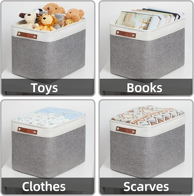 HNZIGE Large Fabric Storage Baskets Bins - Image 5