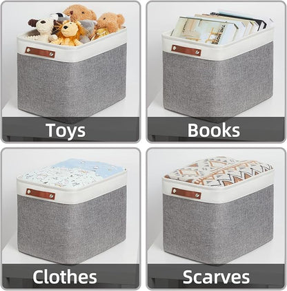 HNZIGE Large Fabric Storage Baskets Bins - Image 5