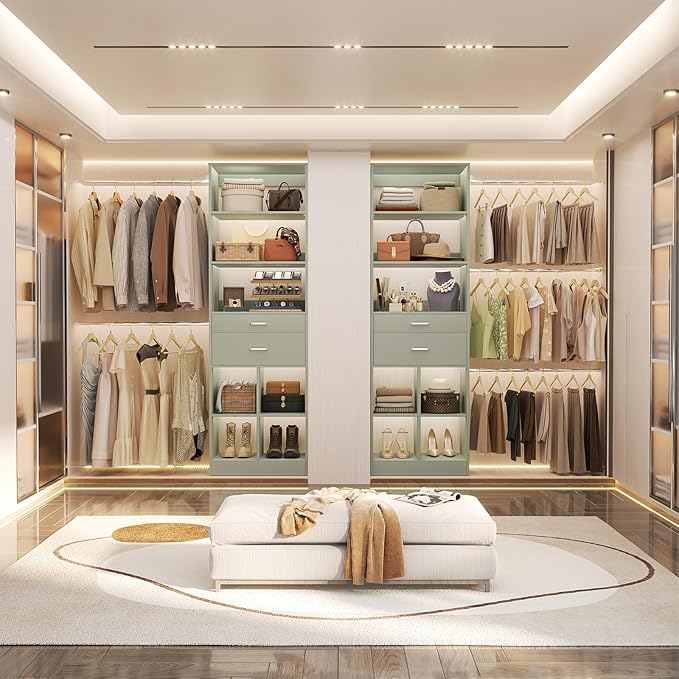 Besiost Closet System, Built in, Not Free Standing, Enclosed Storage Volume: - Image 3