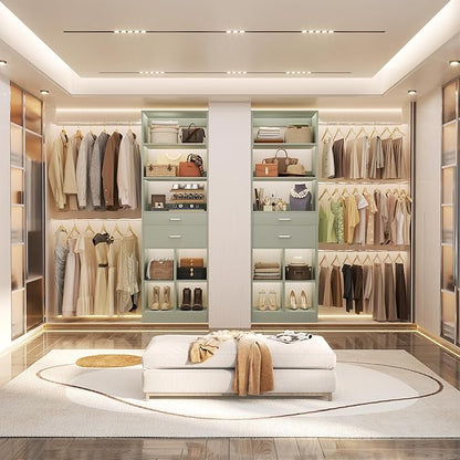 Besiost Closet System, Built in, Not Free Standing, Enclosed Storage Volume: - Image 3