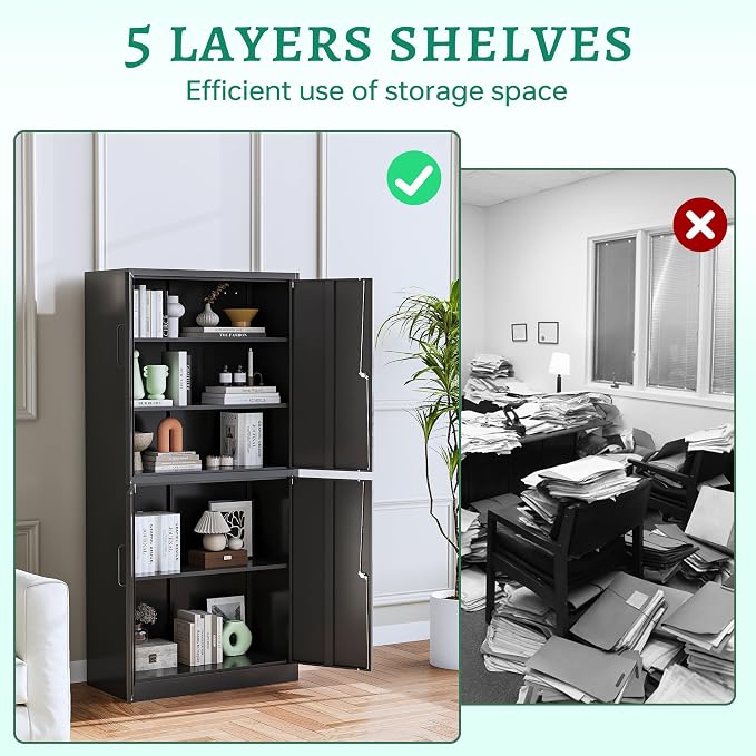 Letaya Metal Storage Cabinet - Image 5