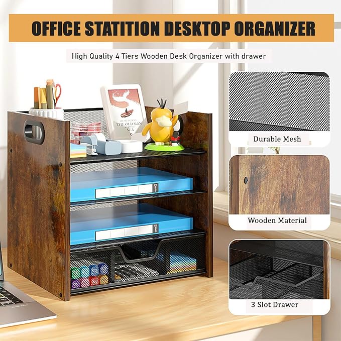 Wood Desk Organizer - Image 5