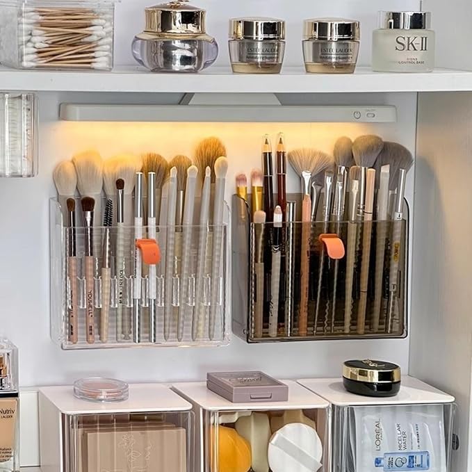 Wall-mounted Makeup Organizers, 16-Slot Eyeliner Lip Liner Organizer Holder - Image 2