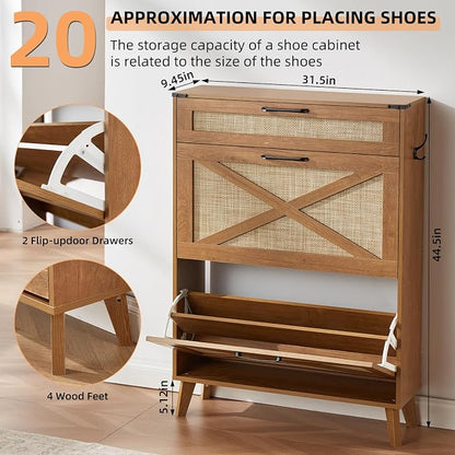 LEYAOYAO Shoe Cabinet Storage for Entryway - Image 2