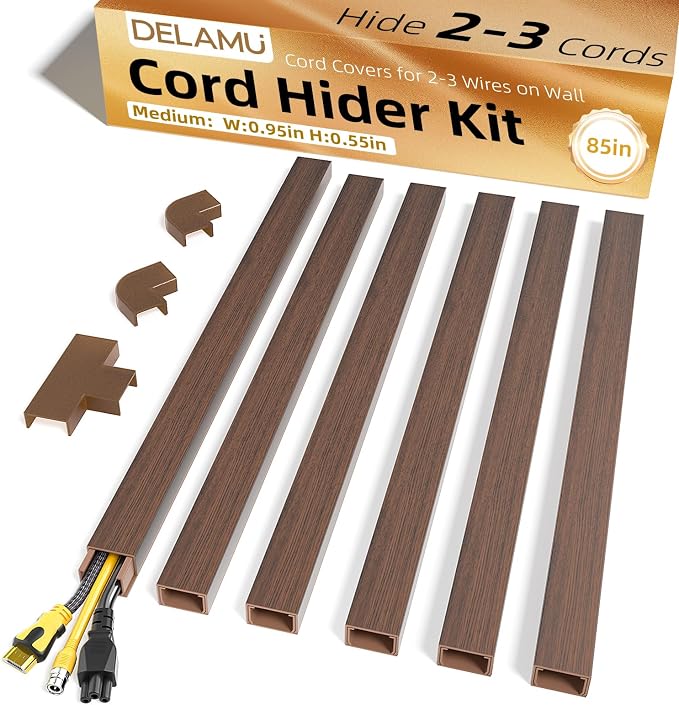 Delamu Cord Hider, 85in Cord Covers by DELAMU