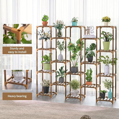 Uneedem Plant Stand Indoor Outdoor, Tall Plant Shelf - Image 2