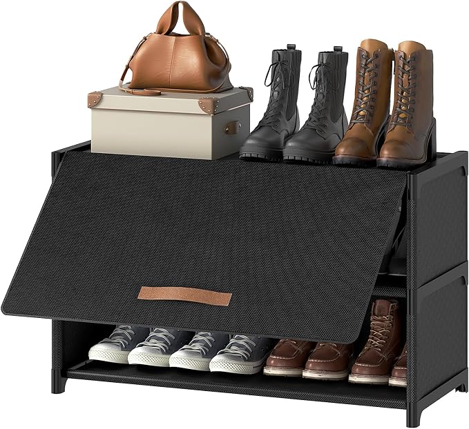 Shoe Rack, 3 Tier Shoe Storage Cabinet by UNITSTAGE
