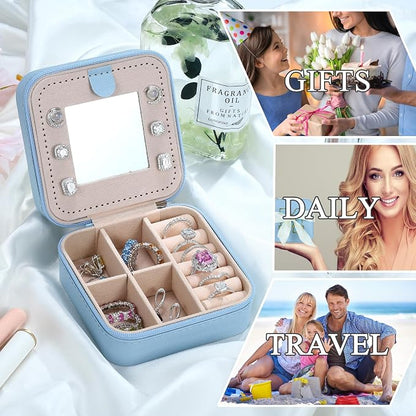 Parima Small Jewelry Box for Girls, Travel Initial Jewelry Boxs for Girls | - Image 6
