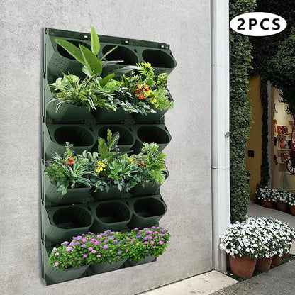 36-Pot Vertical Wall Planter, Modular Stackable Garden - Image 7