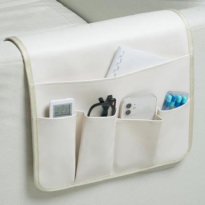 PU Leather Sofa Armrest Organizer, Armchair Magazine Holders, Waterproof Remote by Unknown
