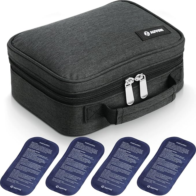 AUVON Large Insulin Cooler Travel Case, Longer Cooling Effect by AUVON