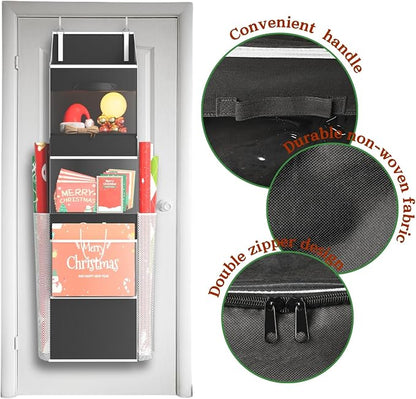 2-in-1 Wrapping Paper Organizer Storage, Over Door or Under Bed Organizer - Image 7