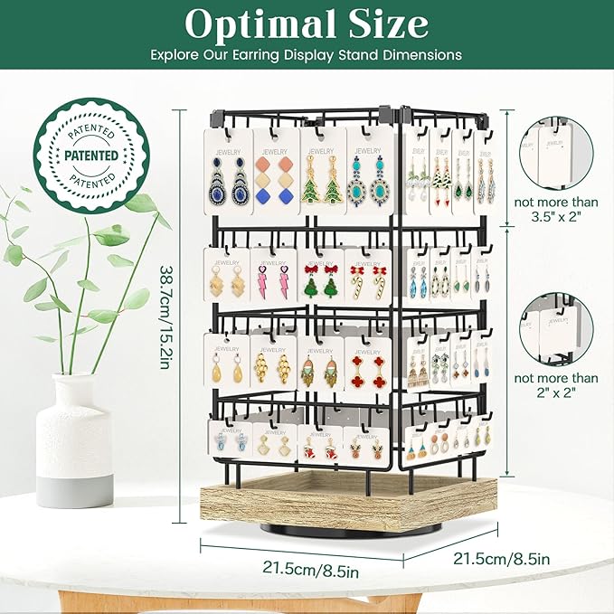 EsLuker.ly Rotating Earring Display Holder Stand - Image 5