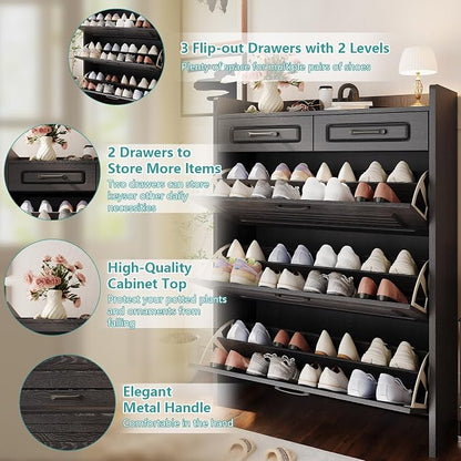 Shoe Cabinet Storage for Entryway - Image 3