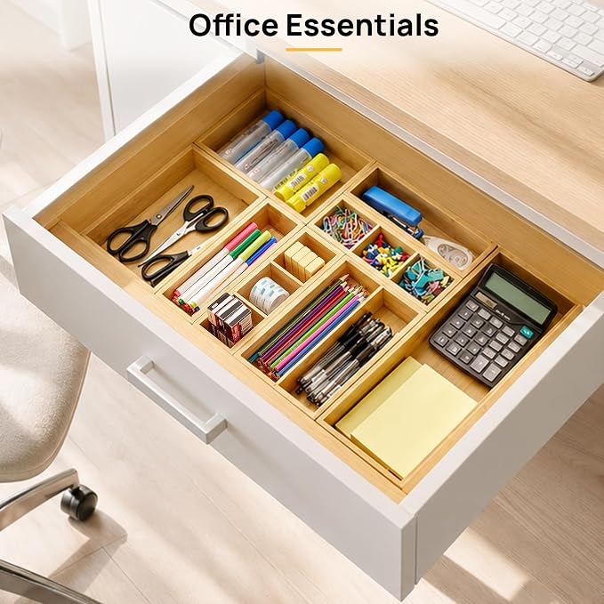 Vtopmart Bamboo Drawer Organizer Boxes - Image 7