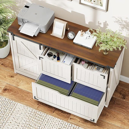 Halitaa 47.8” Farmhouse File Cabinet - Image 3
