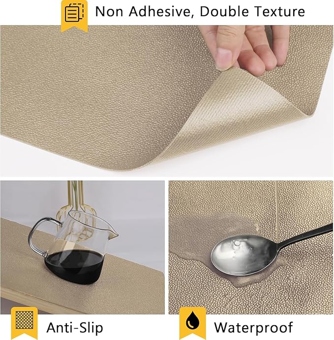 WochiTV Shelf Liner for Cabinets, Drawer Non Adhesive Non Slip Foam Mat for - Image 2
