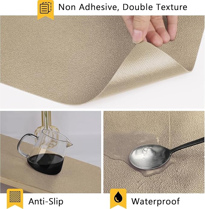 WochiTV Shelf Liner for Cabinets, Drawer Non Adhesive Non Slip Foam Mat for - Image 2